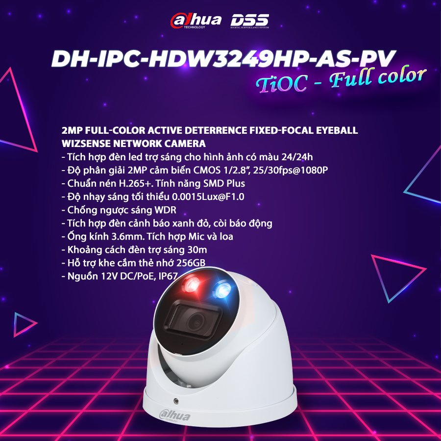 Camera Tioc Full Color 2349hp