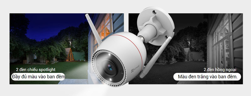 Camera Wifi Ngoai Troi 3mp Ezviz C3tn Outpro 5